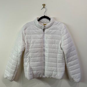 Lightweight White Puffer